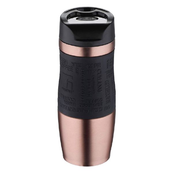 Termo mug 400 ml. acero inox/negro